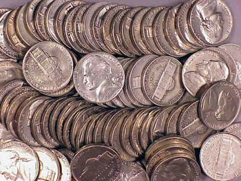 Lot image - Large Group of United States Nickels