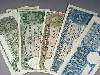 Lot image - Group of Australian Banknotes