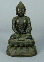 Lot image - Bronze Figure of Baisajyaguru 16th/17th Century