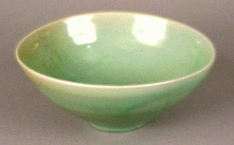 Lot image - Molded Celadon Bowl 12th Century, possibly Kangjin kilns