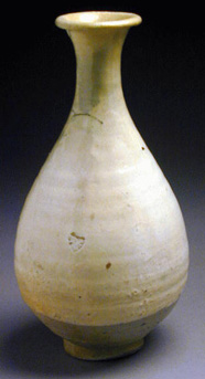 Lot image - White Slip Decorated Punchong Bottle Vase 15th/16th Century