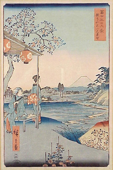Lot image - Hiroshige Fuji Sanjurokkei oban tate-e
