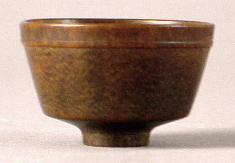 Lot image - Finely Turned Rhinoceros Horn Wine Cup