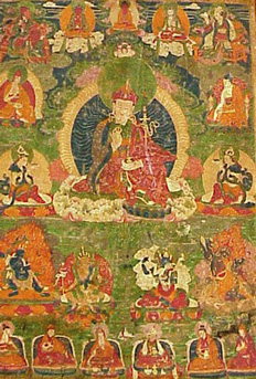 Lot image - Tibetan Thanka of Padmasambhava