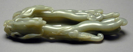Lot image - Pale Green Jade Buddha's Hand Citron-Form Brushwasher