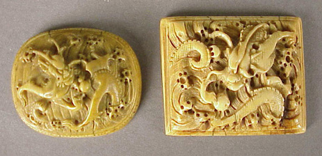 Lot image - Two Ivory Buckles