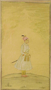 Lot image - Indian Portrait of a Young Prince, Possibly Muhammad Shah