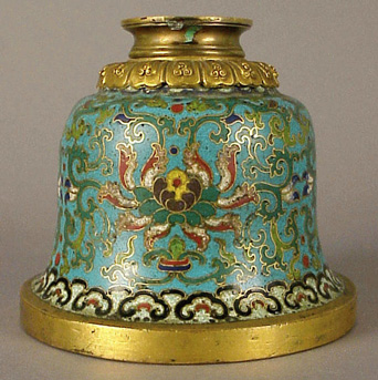 Lot image - Cloisonne Bell-Form Base