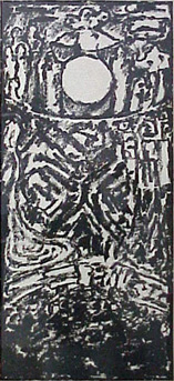 Lot image - Matt Mullican UNTITLED (FATE, LIFE, DEATH); and UNTITLED Two lead paints on paper