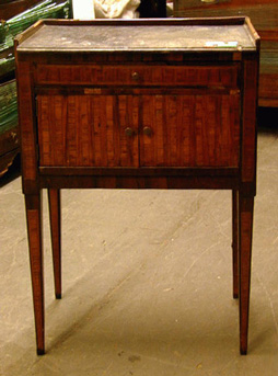 Lot image - Louis XVI Kingwood Parquetry Bedside Table