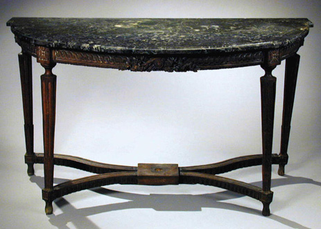 Lot image - Louis XVI Oak Console