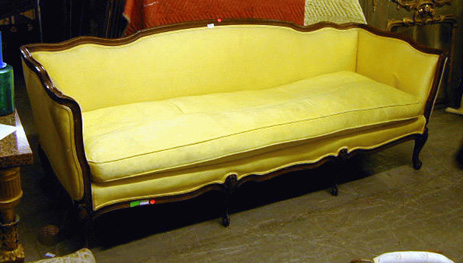 Lot image - Louis XV Style Stained Fruitwood Canape