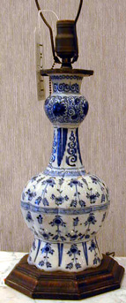 Lot image - Two Dutch Delft Porcelain Vases