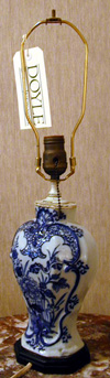 Lot image - Pair of Dutch Delft Lamps