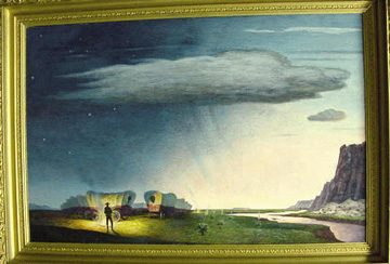 Lot image - Peter Hurd American, 1904-1984 TOWARD A NEW WORLD, 1942 inspired by Antonin Dvoraks New World Symphony