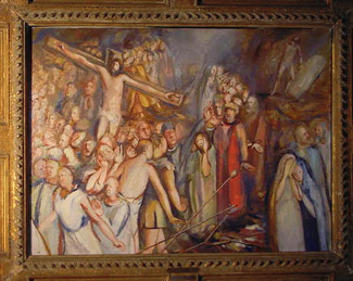 Lot image - Fred Nagler American, 1891-1983 ON A FAR HILL, inspired by Johann Sebastian Bachs The Passion According to St. Matthew