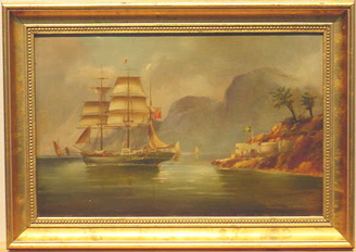 Lot image - J. Bourne British, 19th/20th century THE GLENFALLOCH MARY OFF SHORE
