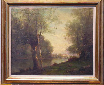 Lot image - Richard Creifelds American, 1853-1939 VIEW THROUGH THE TREES