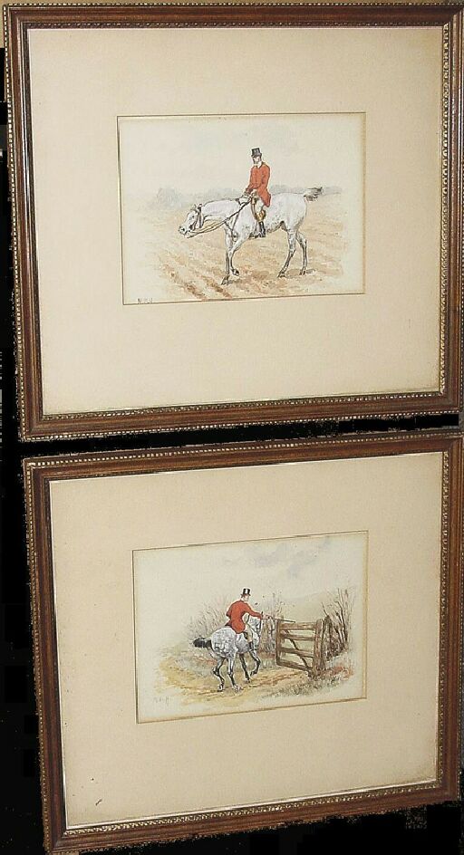Lot image - M.D. Harding British, 20th century HORSE AND RIDER: TWO