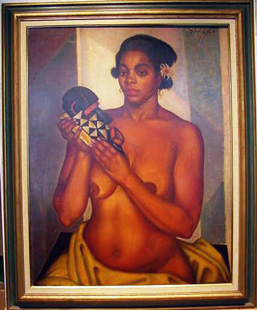 Lot image - Michael Lenson American, 1903-1971 WOMAN WITH IDOL