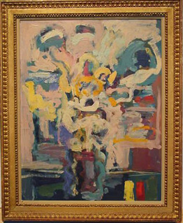 Lot image - American School 20th Century VASE OF FLOWERS