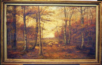 Lot image - Jonathan Bradley Morse American, 1834-1898 GRAZING SHEEP