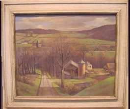 Lot image - Julius M. Delbos American, 1879-1970 NEW YORK LANDSCAPE