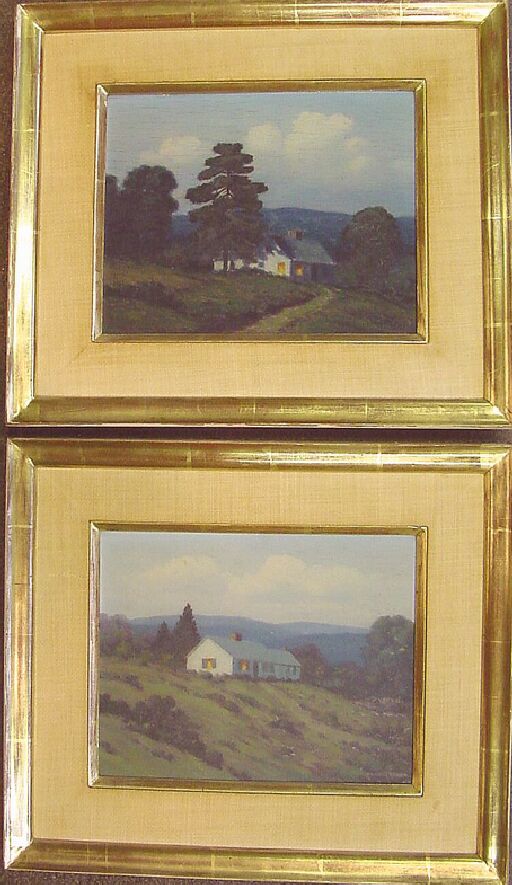 Lot image - Francis Stillwell Dixon American, 1879-1967 HOUSE IN LANDSCAPE: TWO