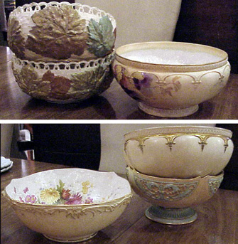 Lot image - Group of Six Royal Worcester Porcelain Bowls