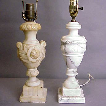 Lot image - Two Alabaster Lamps