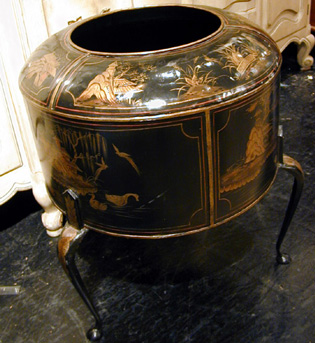 Lot image - Tole Painted Jardiniere