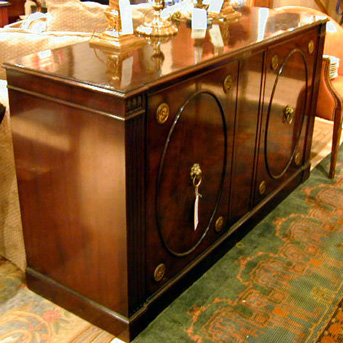 Lot image - Regency Style Mahogany Side Cabinet