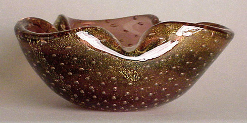 Lot image - Group of Eight Murano Glass Dishes