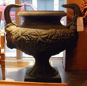 Lot image - Pair of Classical Style Bronze Garden Urns