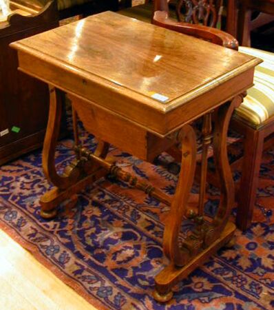 Lot image - William IV Rosewood Work Table