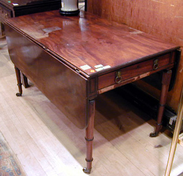 Lot image - Regency Style Mahogany Pembroke Table