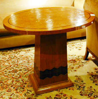 Lot image - Art Deco Oak Center Table