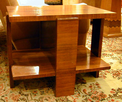 Lot image - Art Deco Fruitwood Side Table