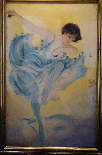 Lot image - Pal Hungarian, 20th century DANCER IN BLUE