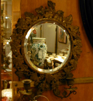 Lot image - Victorian Gilt-Metal Two-Light Girandole