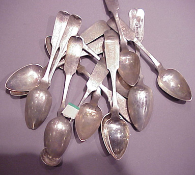 Lot image - Group of Sterling Silver Spoons