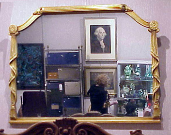 Lot image - Neoclassical Style Gilt-Decorated Mirror