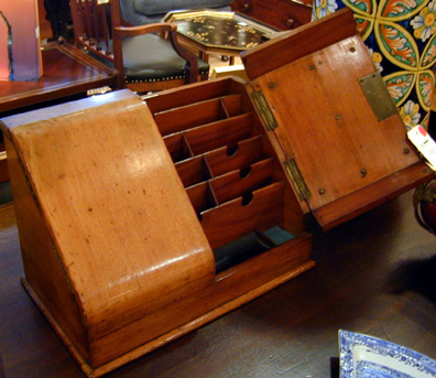 Lot image - Victorian Mahogany Stationary Box