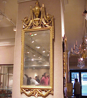 Lot image - Italian Neoclassical Style Gilt Carved Wood Mirror