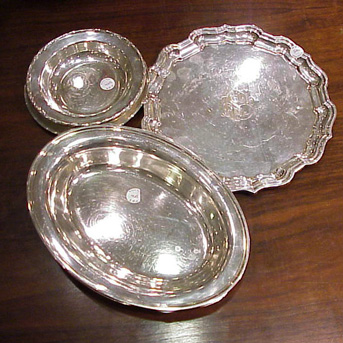 Lot image - Group of Seven Sterling Silver Bowls Total approximately 44 ounces.