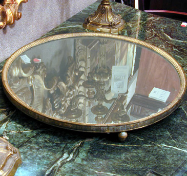 Lot image - Napoleon III bronze Mirrored Plateau