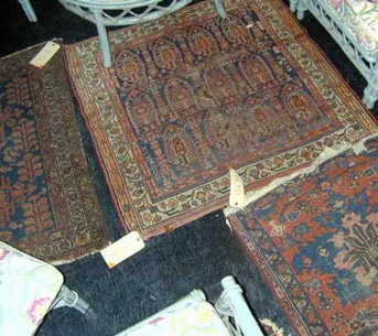 Lot image - Three Hamadan Rugs