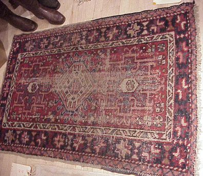 Lot image - Three Hamadan Rugs and a Karadja Rug