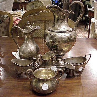 Lot image - Miscellaneous Group of Six Sterling Silver Articles