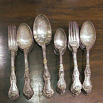 Lot image - Group of Sterling Silver Flatware
